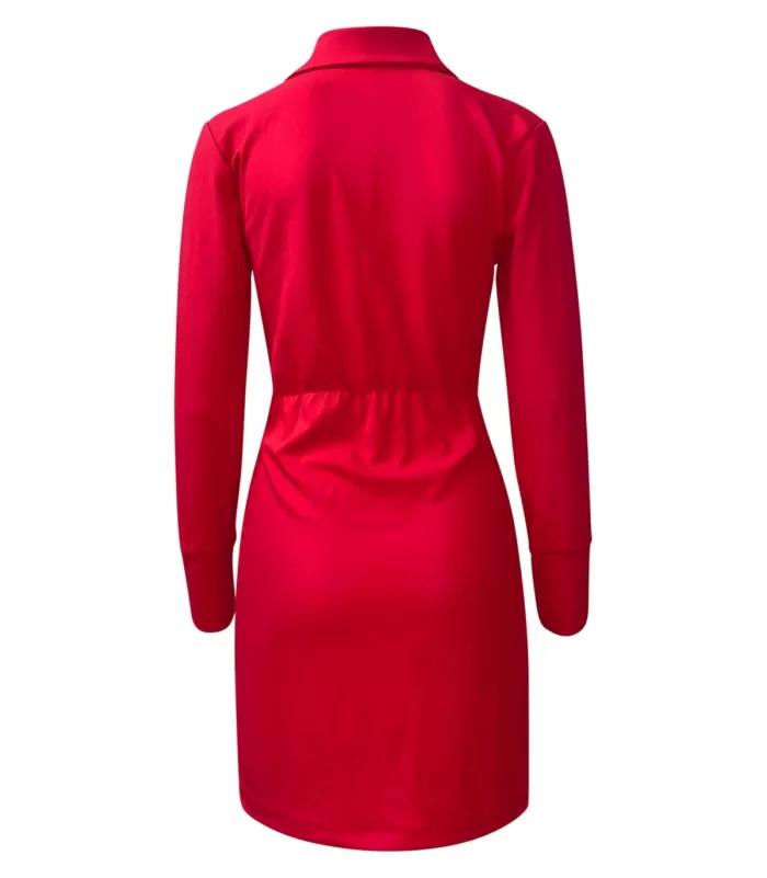 CW Eliya punainen nappikoristeinen mekko [TAMMIALE -20%]