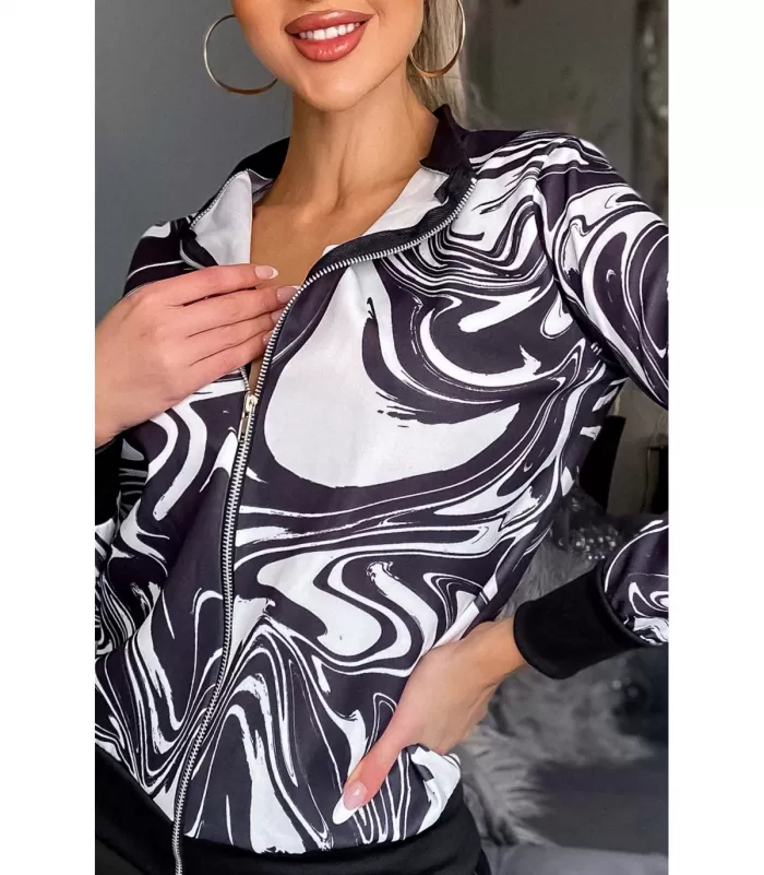 CW Jayne mustavalkoinen takki