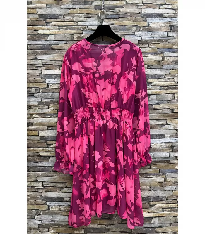 Elle Style Juliette mauve kukkakuvioinen mekko helminapeilla