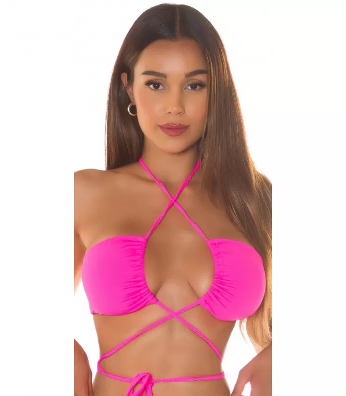 Koucla neonpinkit narubikiniliivit