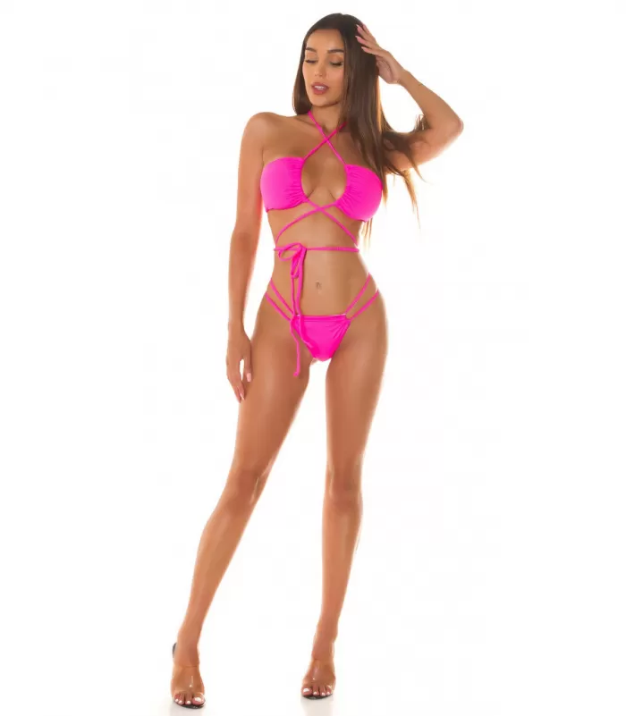Koucla neonpinkit narubikiniliivit