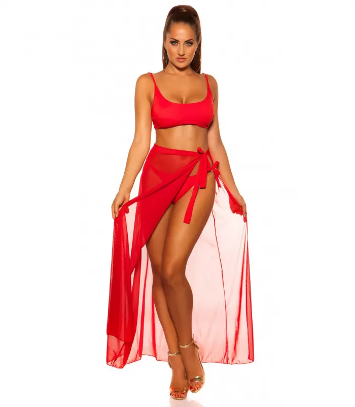 Koucla punaiset basic bikiniliivit