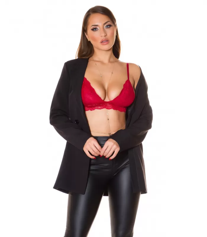 Koucla viininpunainen pitsinen bralette
