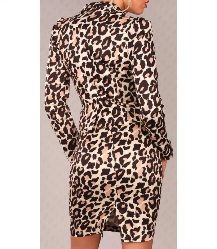 Leopardikuvioinen bleiseri