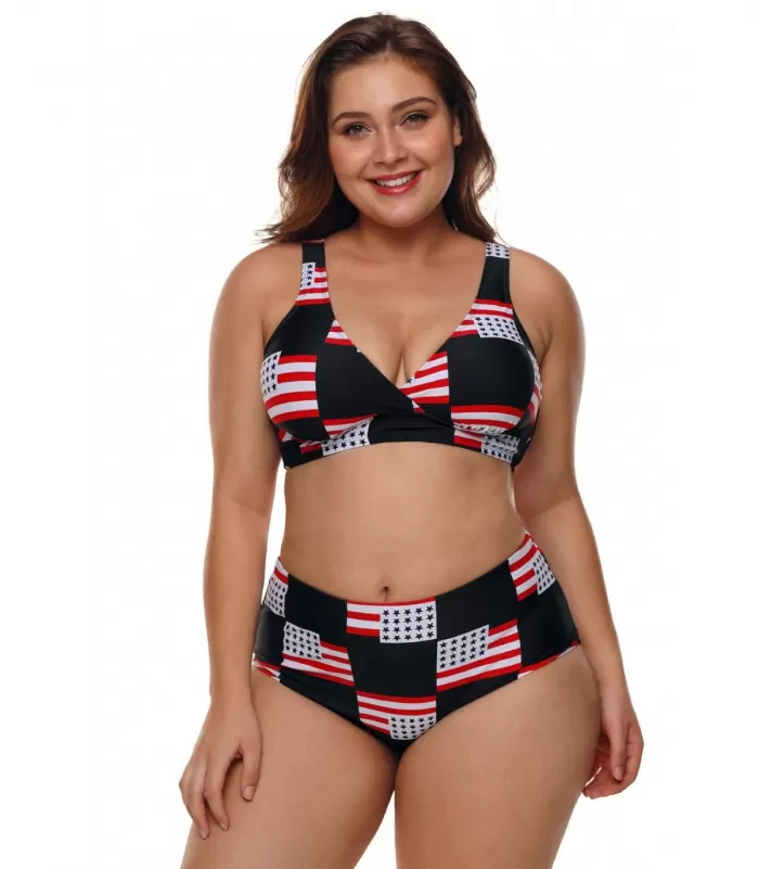 Lippuprinttikuvioiset bikinit [LÖYTÖ]