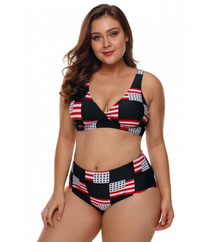 Lippuprinttikuvioiset bikinit [LÖYTÖ]