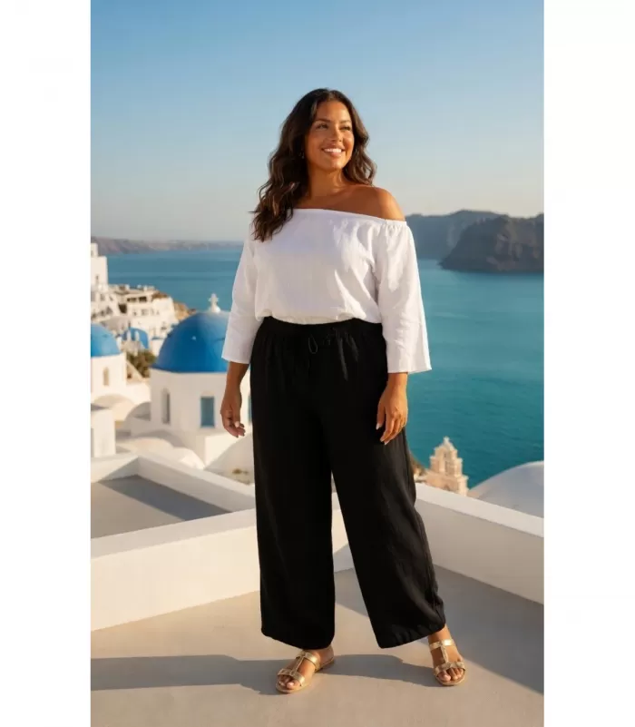 Mily mustat kesähousut (plus size)