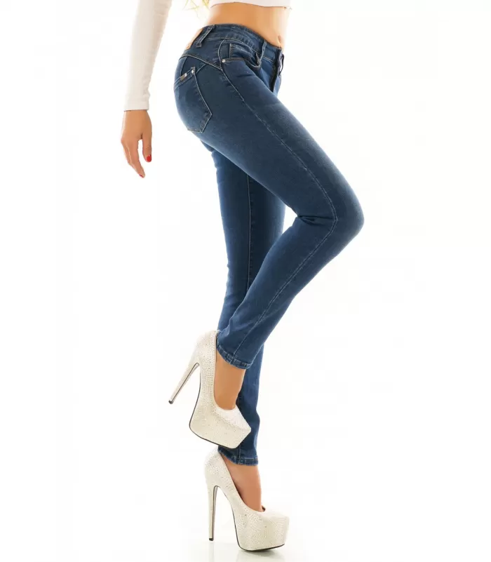 Miss RJ jeans siniset basic push up -farkut