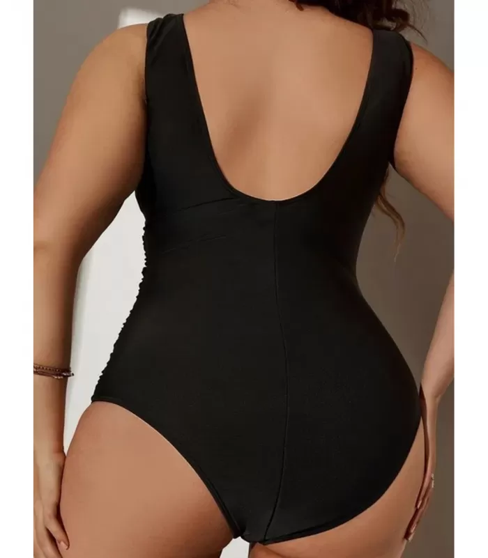 Musta cut out -uimapuku (plus size)