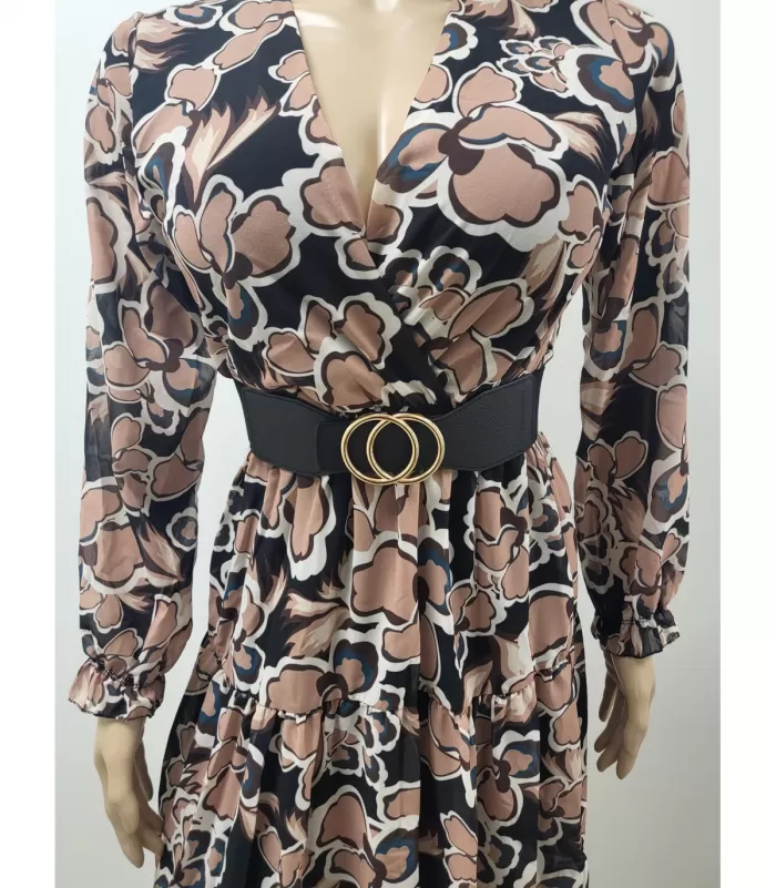 Musta vyötärövyö renkailla