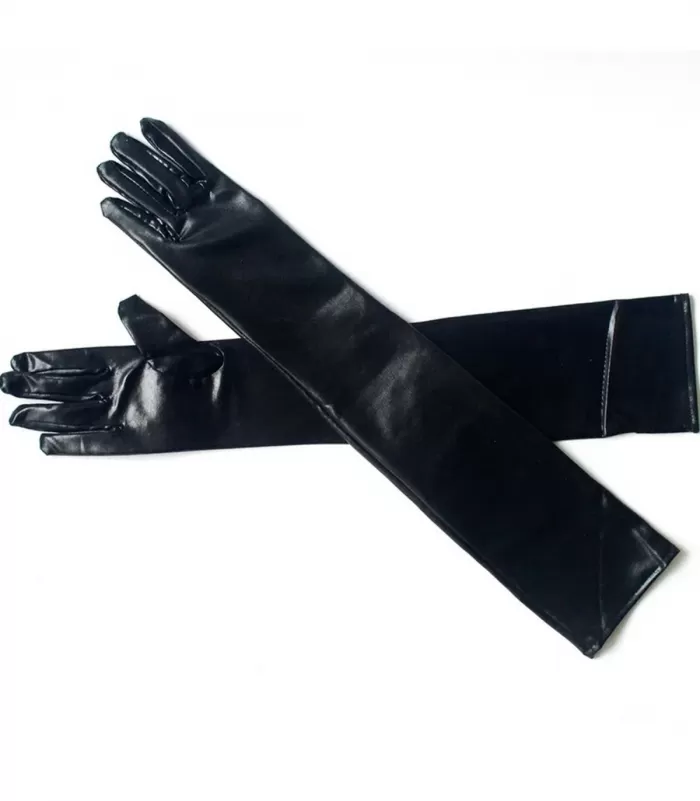 Mustat PVC-hansikkaat