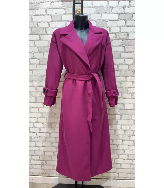 My Style mauve trenssitakki vyöllä