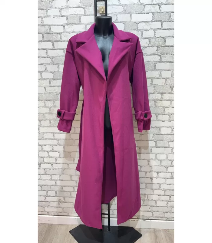 My Style mauve trenssitakki vyöllä
