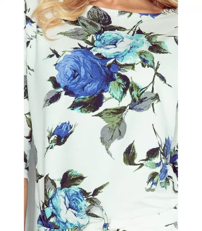 Numoco sinikukkakuvioinen sporttimekko