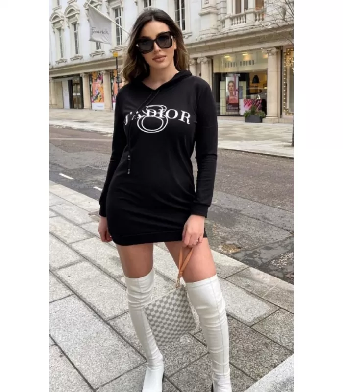 Parisian musta J&#39;A DIOR hupparimekko [LÖYTÖ]