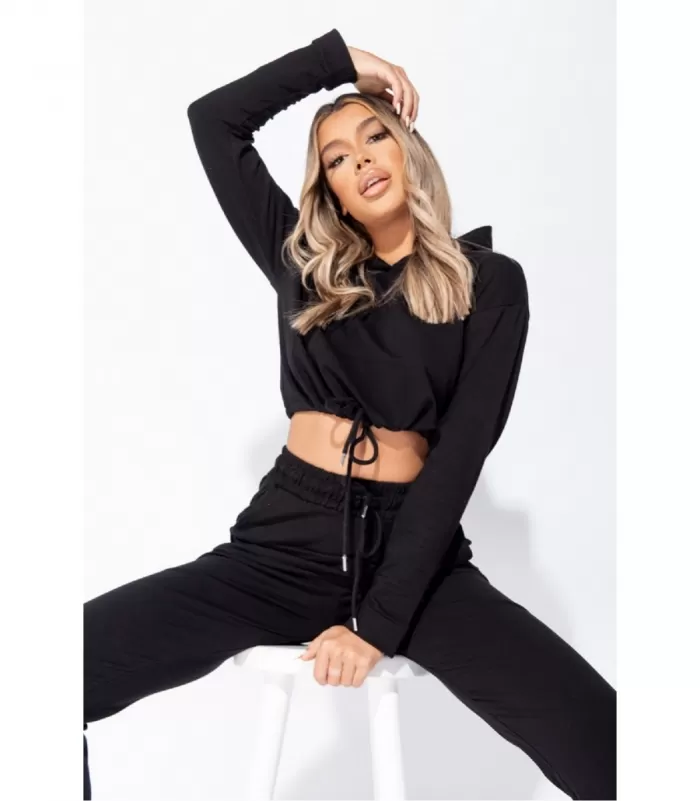 Parisian musta crop oloasusetti [LÖYTÖ]