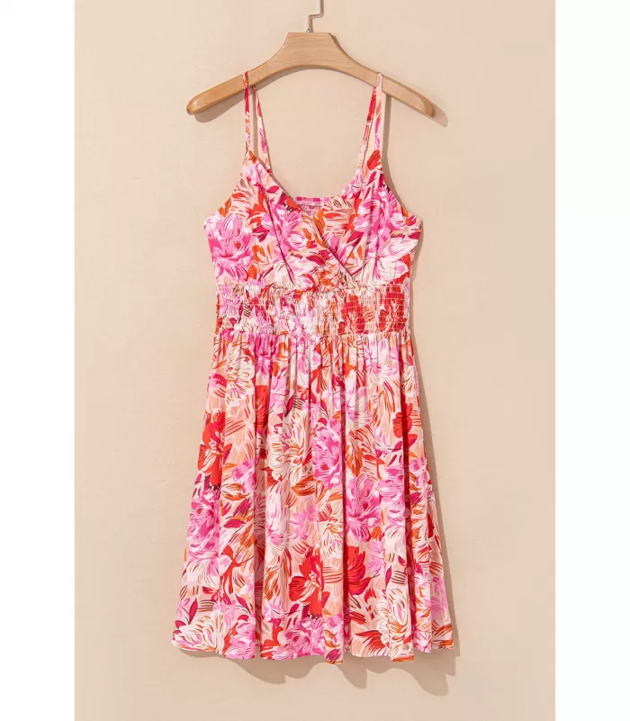 Punainen värikäs v-kesämekko