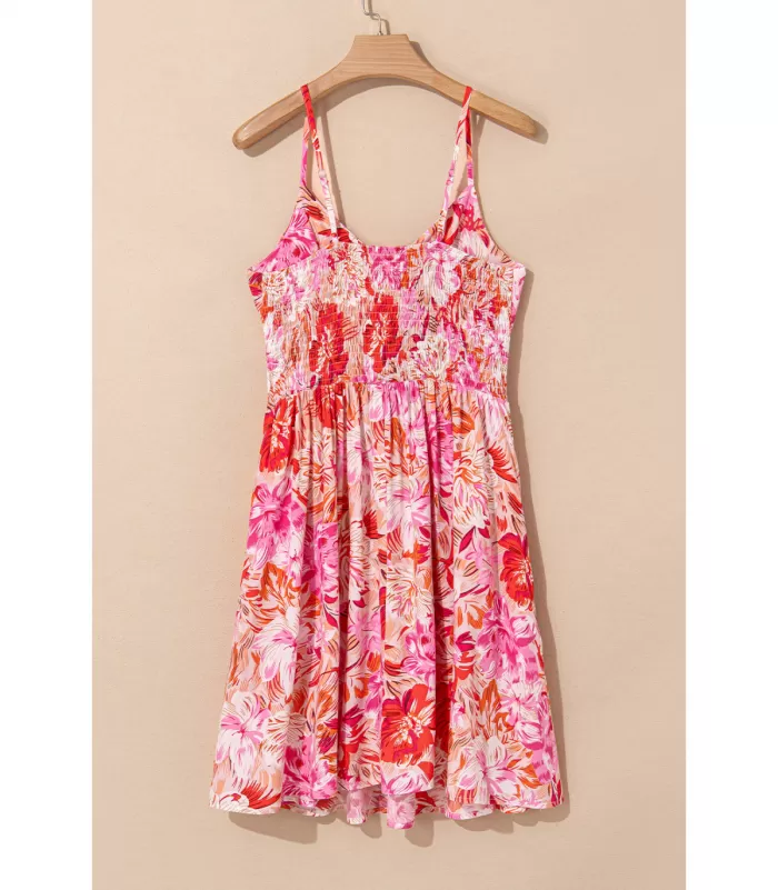 Punainen värikäs v-kesämekko