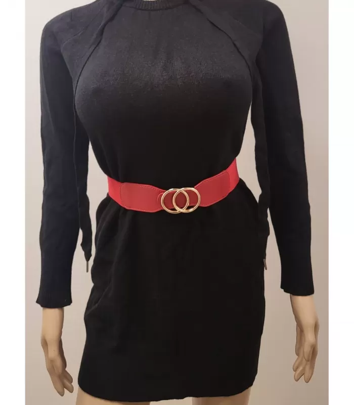 Punainen vyötärövyö renkailla