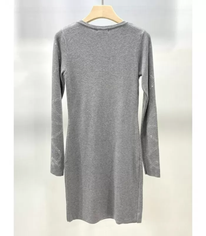 Rosy Days harmaa neulemekko strasseilla