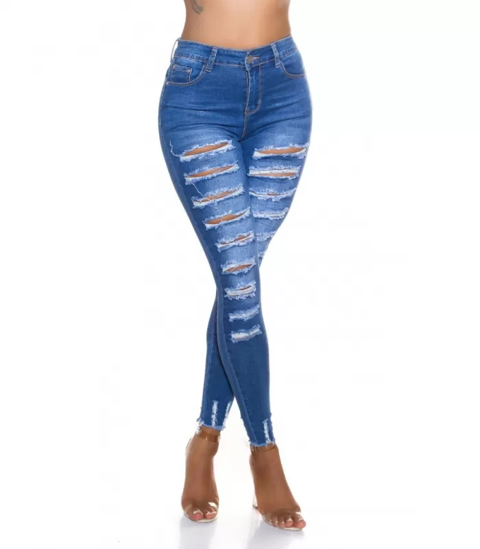 Siniset extreme revityt push up -farkut