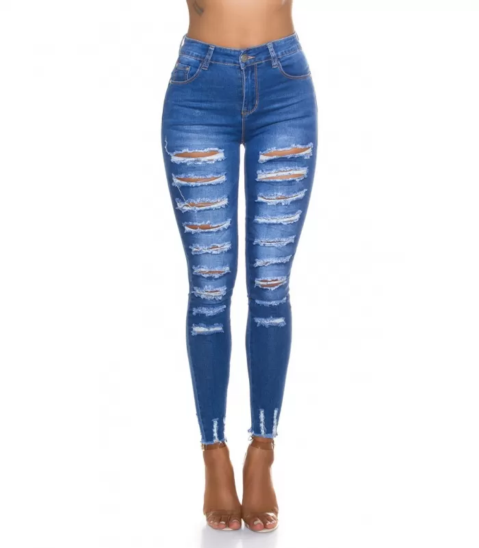 Siniset extreme revityt push up -farkut