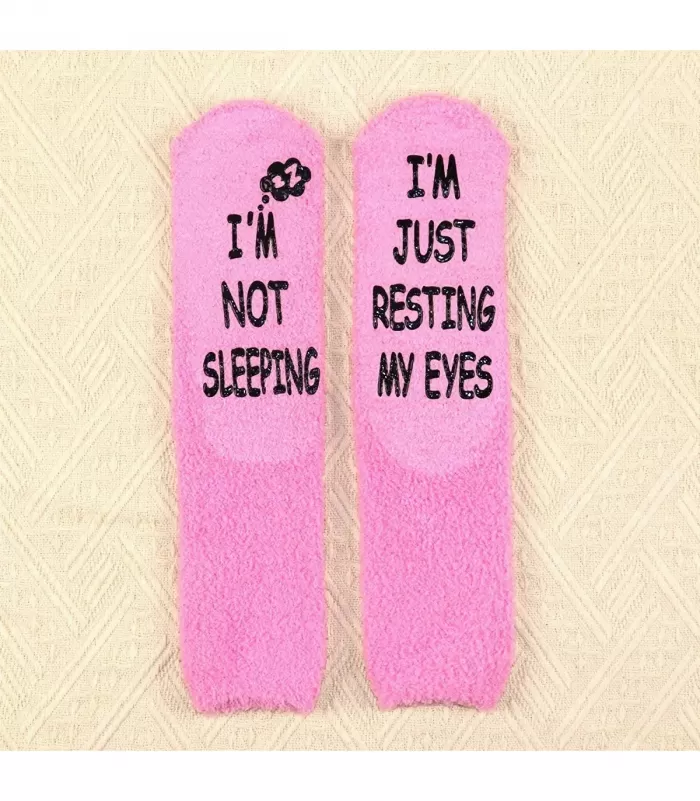 Vaaleanpunaiset I am not sleeping pörrösukat