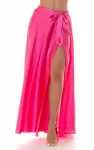 Koucla_pinkki_satiinilook_maksihame_halkiollaRM06121_4.jpg