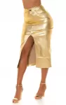 Kultainen_metallilook_midihame_halkiollaRM_LR5032_1.jpg