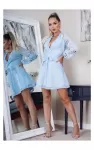 Parisian_vaaleansininen_koristehihainen_v_wrap_look_mekko_LYT12930_1.jpg